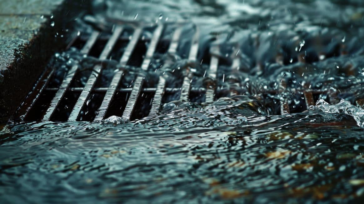 Booms and inserts positioned around slips and drains